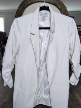 H&M Off-White Women's Blazer Jacket